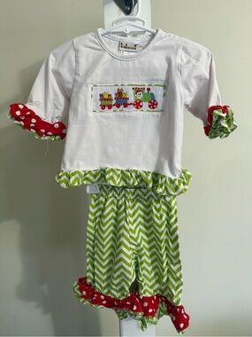 Babeeni Smocked Christmas Outfit